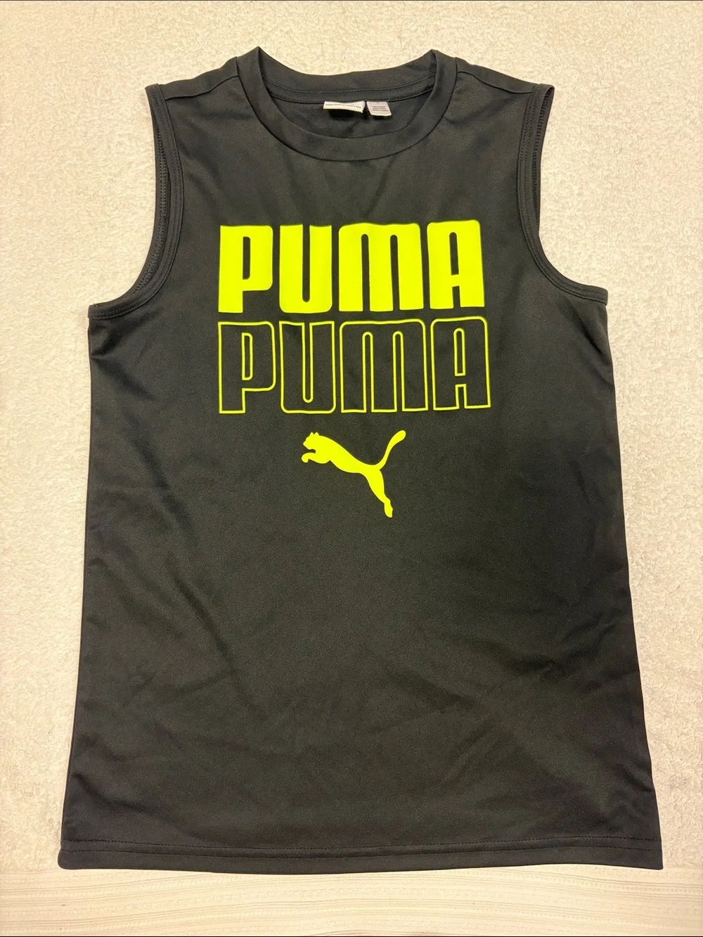 Puma Kids' lot Tanks & Tee Bundle - Blue, Red, Black, Navy size 10